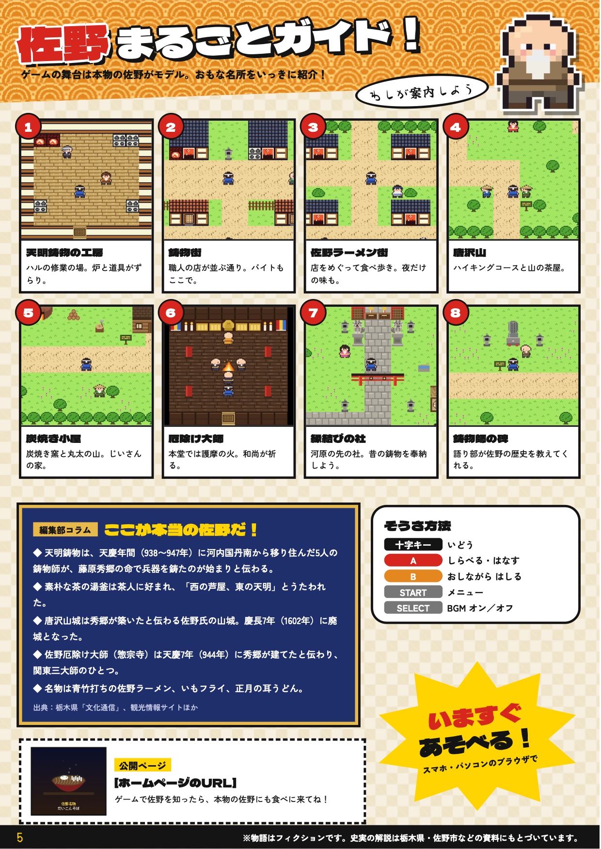 月刊 佐野ゲーム通信 特別号 6ページ